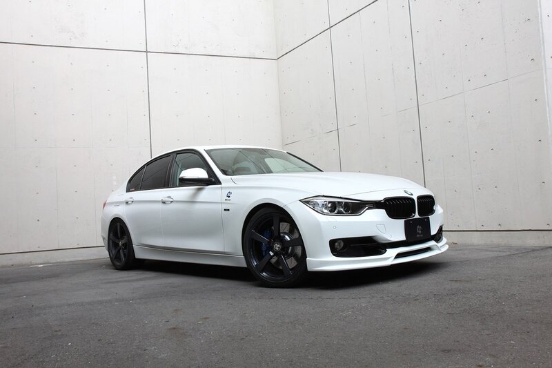 White BMW Sedan — Neutral, Photograph, Car, Wall