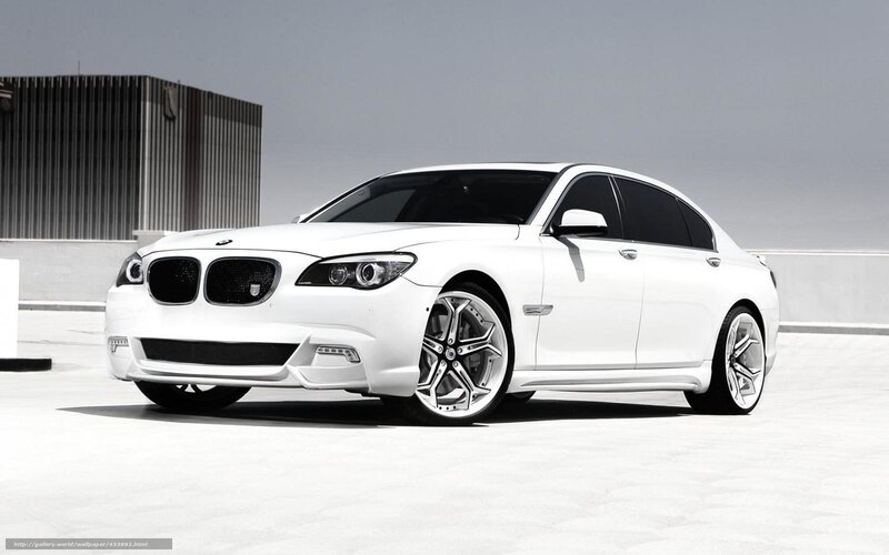 White BMW Sedan — Neutral, Photograph, Car, Wheels