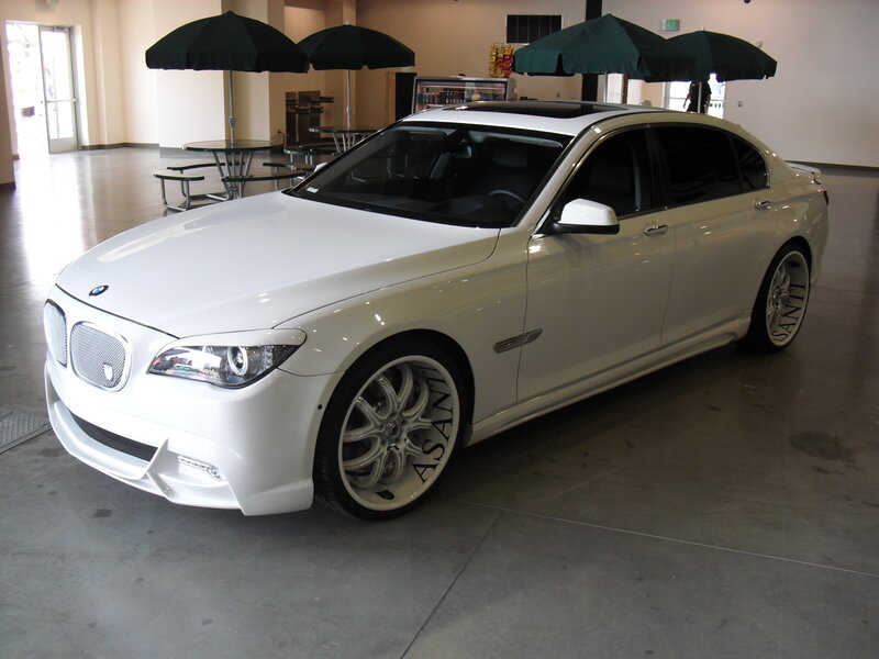 White BMW Sedan — Neutral