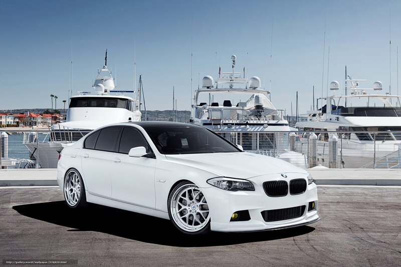 White Bmw Sedan — Serene, Afternoon, Photograph, Yachts