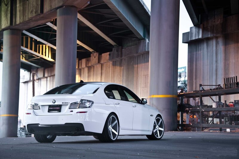 White Bmw Sedan — Urban, Afternoon