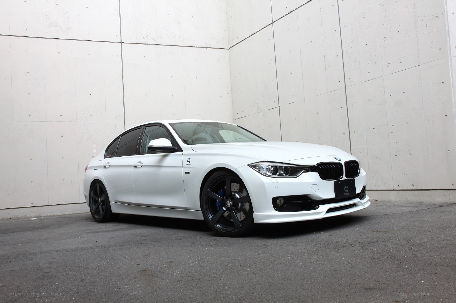 white bmw sedan