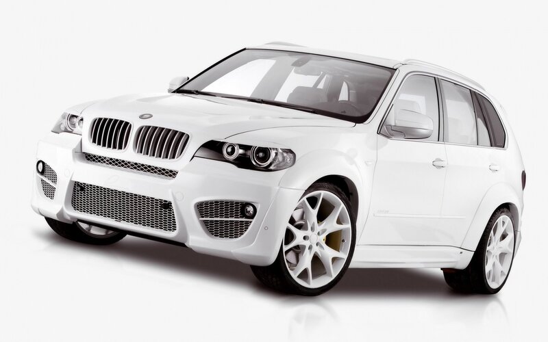 white bmw suv