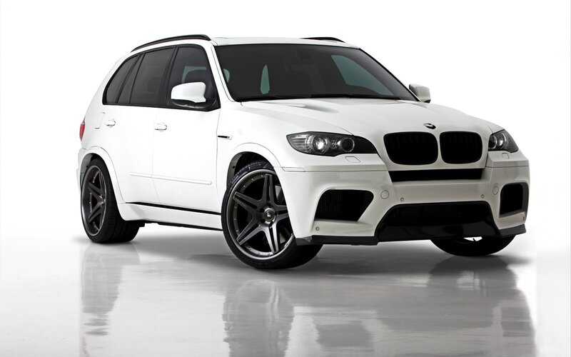 white bmw suv