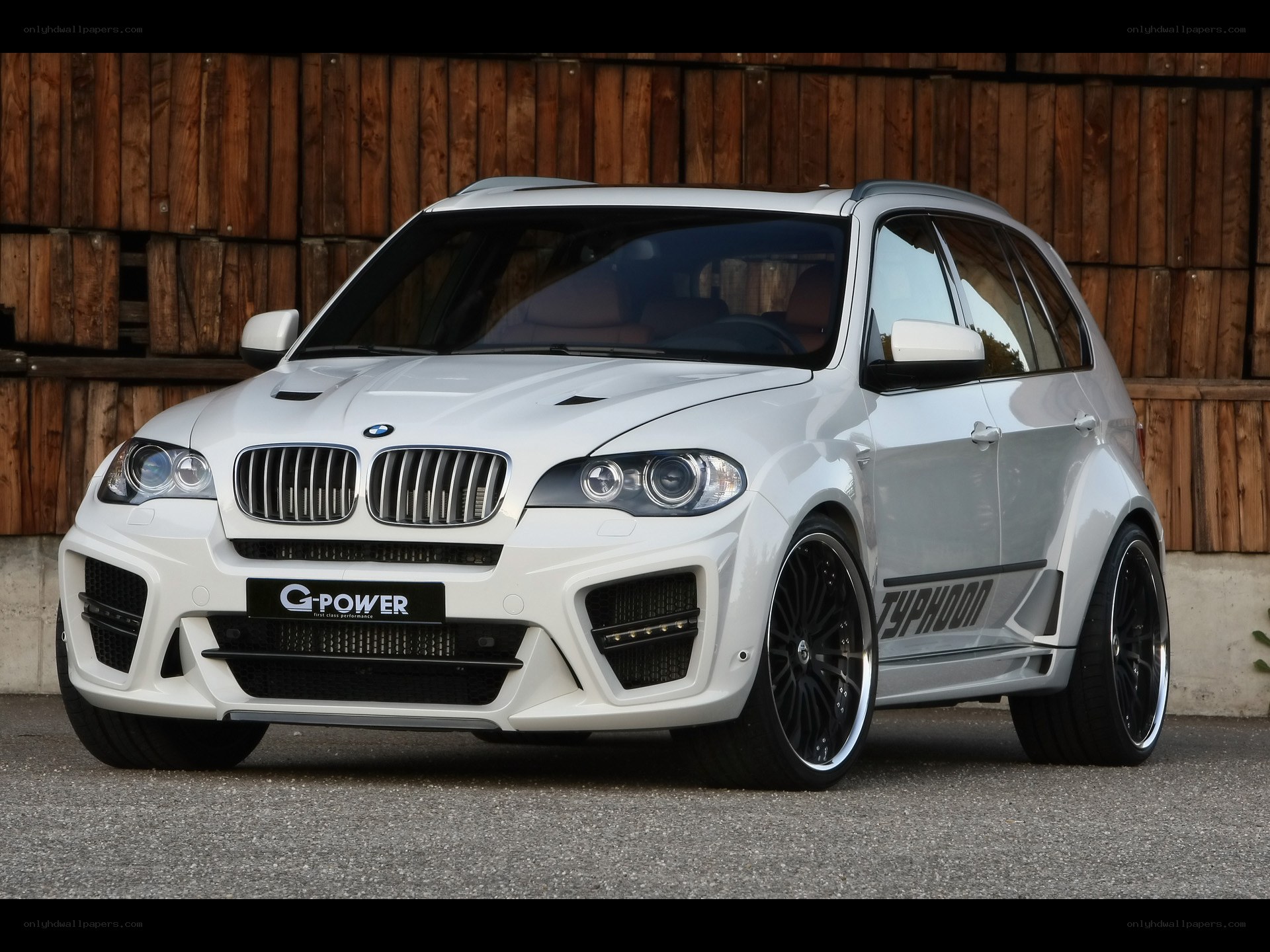 white bmw suv with g-power kit