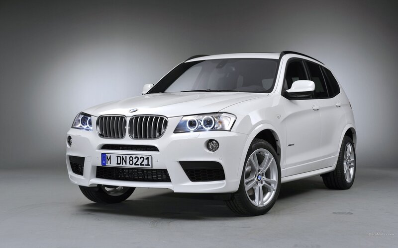 white bmw x3 suv