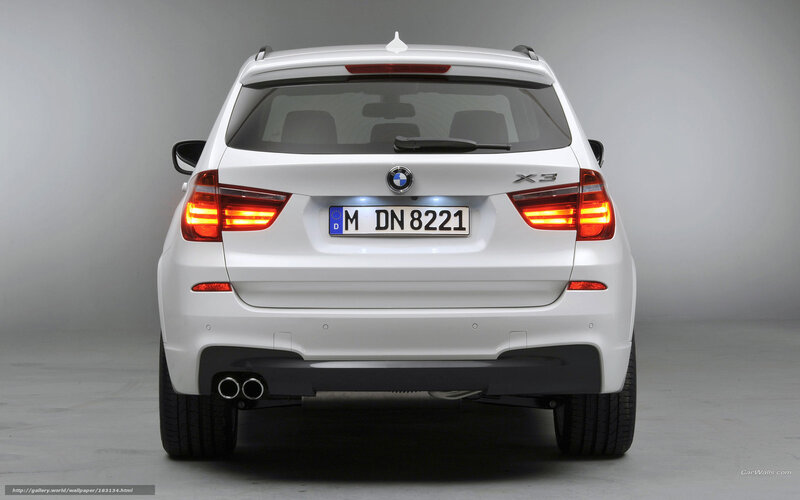 white bmw x3 suv rear view