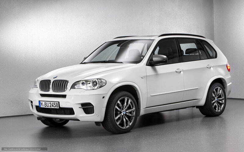 White BMW X5 SUV
