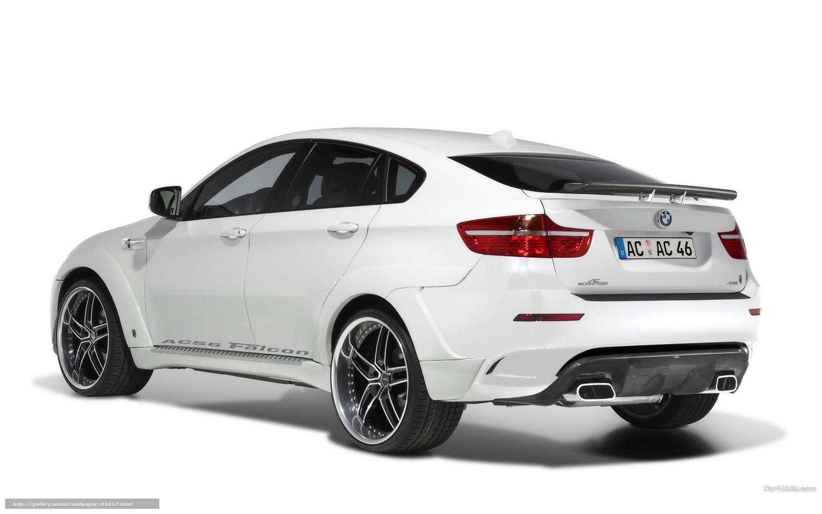 white bmw x6 acs6 falcon