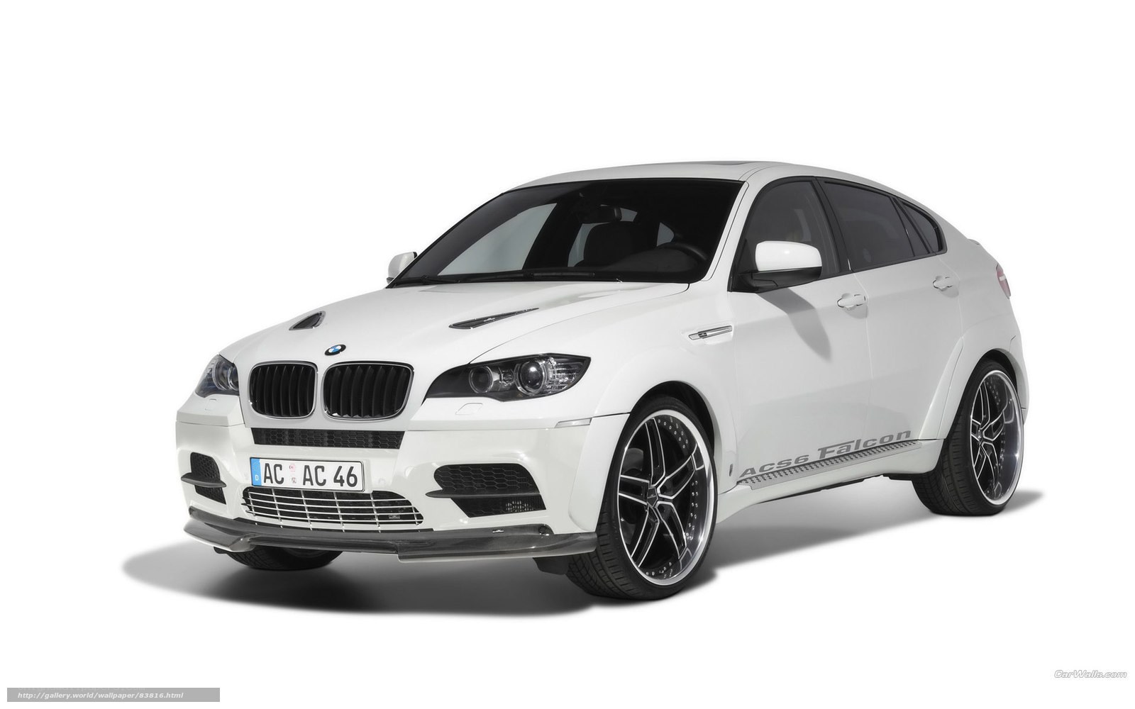 white bmw x6 acs6 falcon