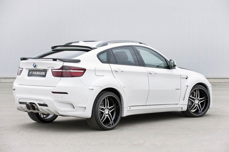 white bmw x6 hamann
