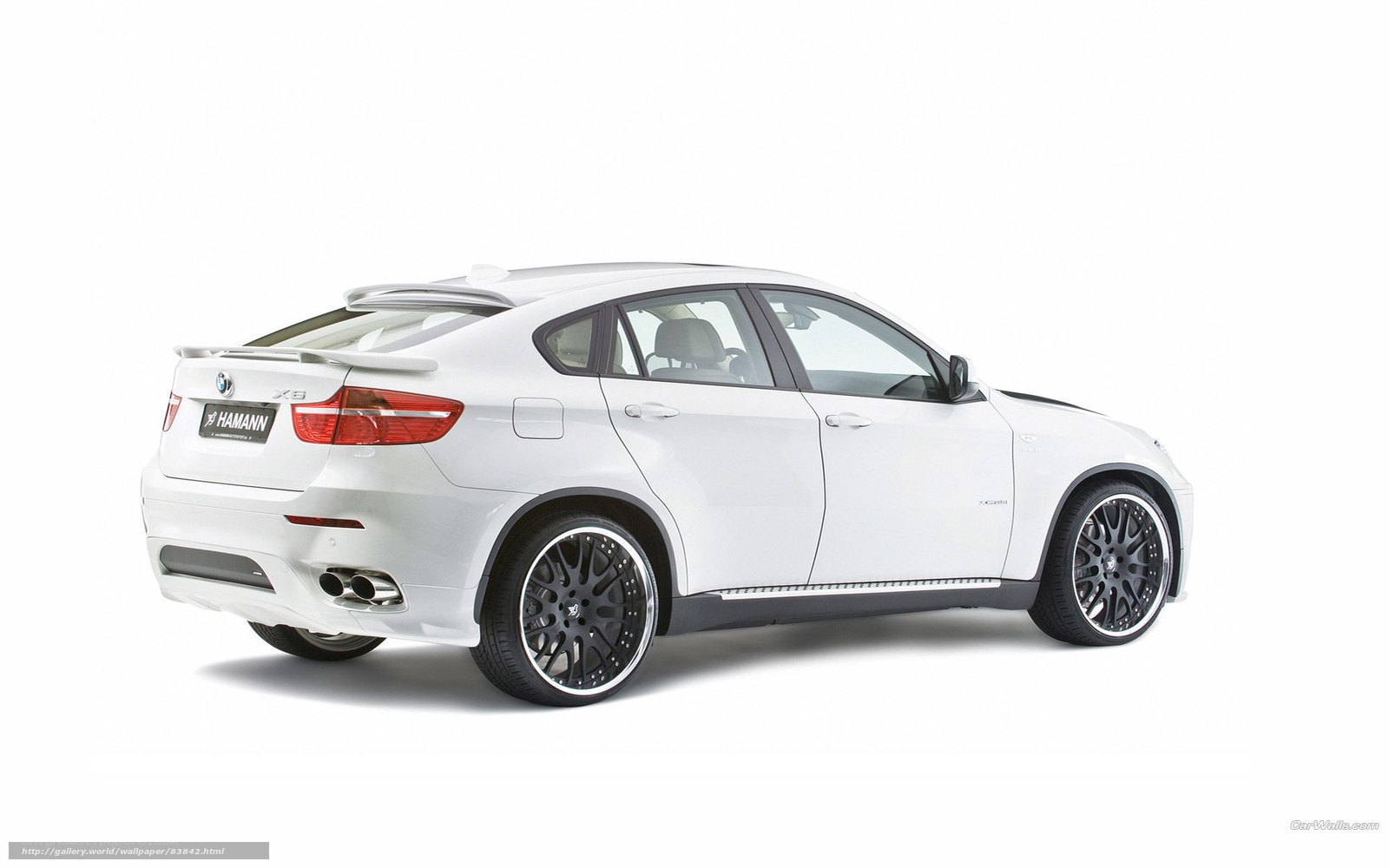 white bmw x6 hamann