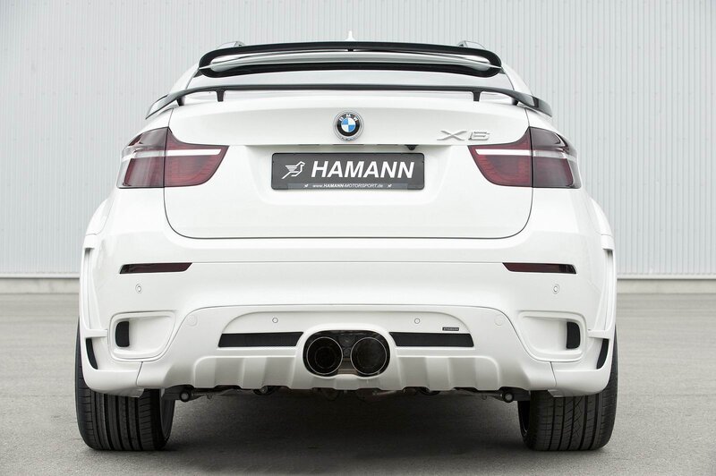 white bmw x6 with hamann body kit