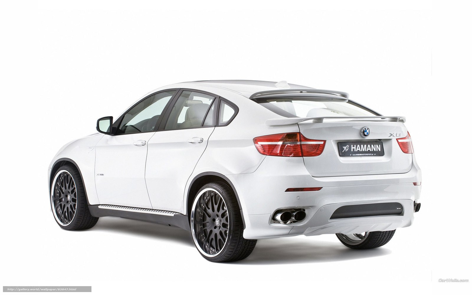 white bmw x6m hamann