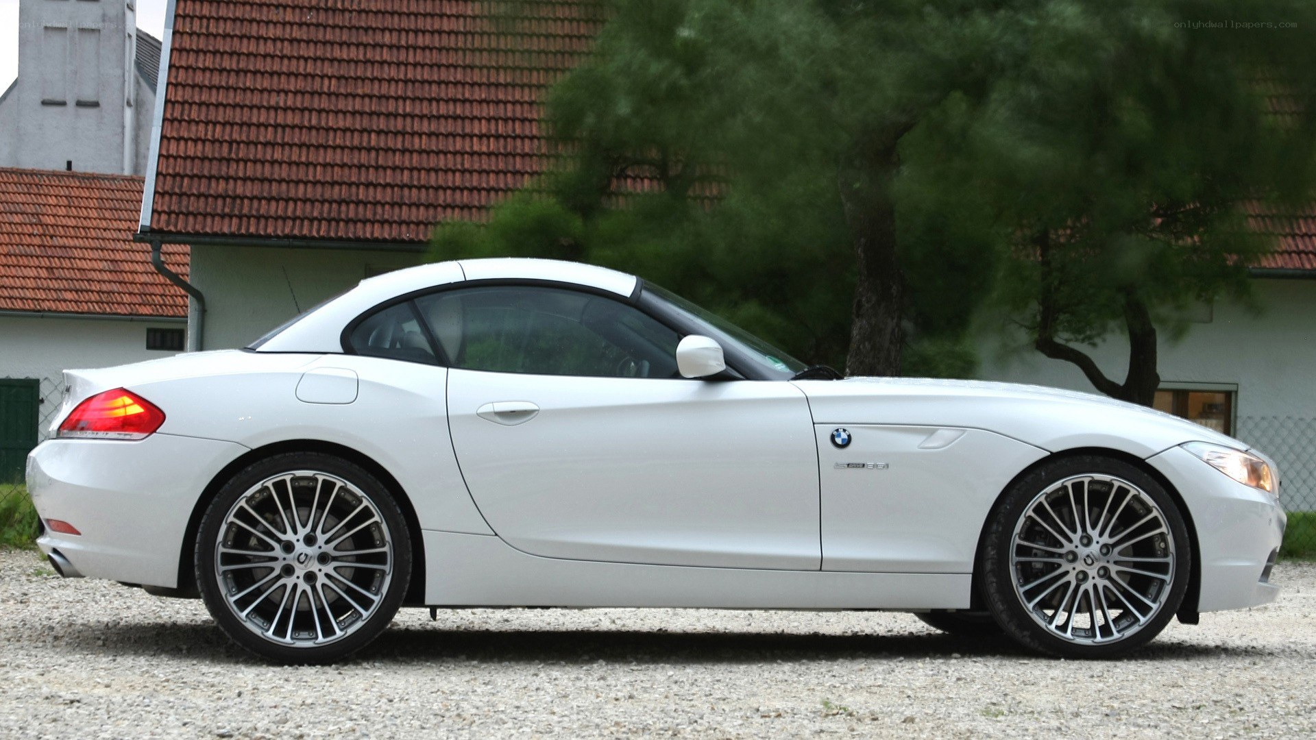 white bmw z4 convertible