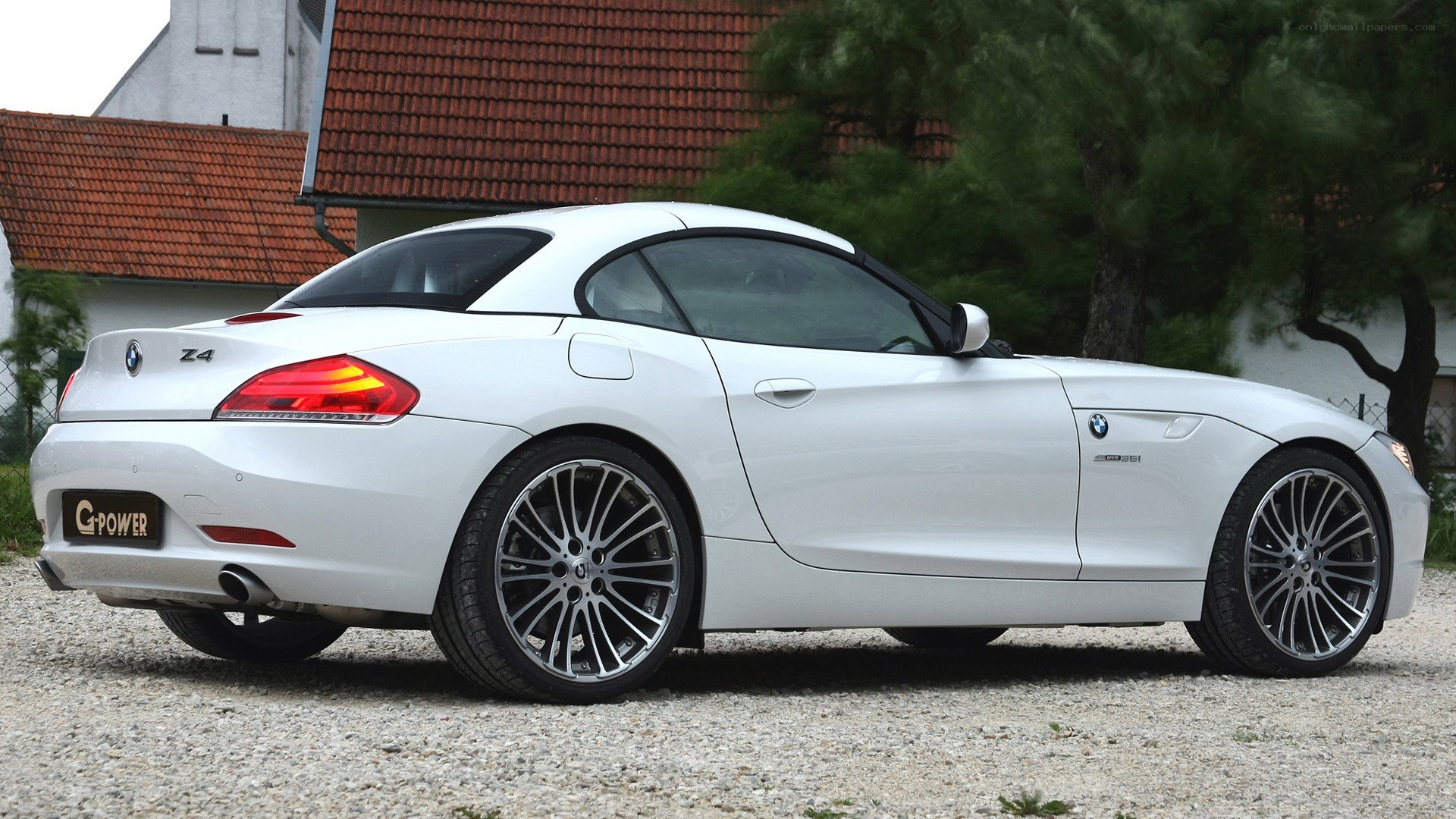 white bmw z4 convertible