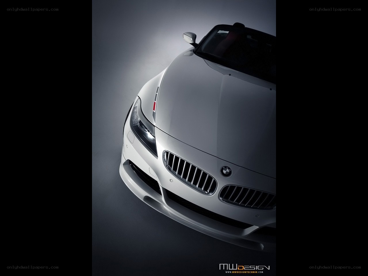 White BMW Z4 Convertible
