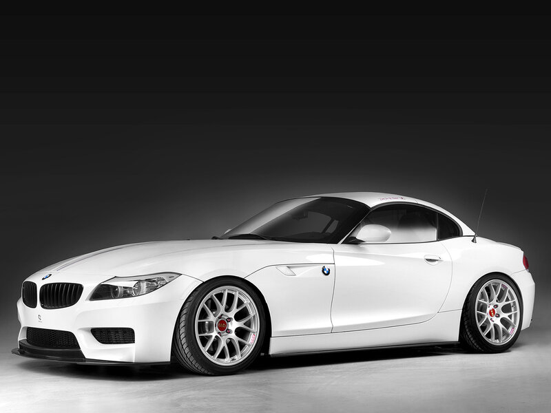 White Bmw Z4 Coupe — Dramatic