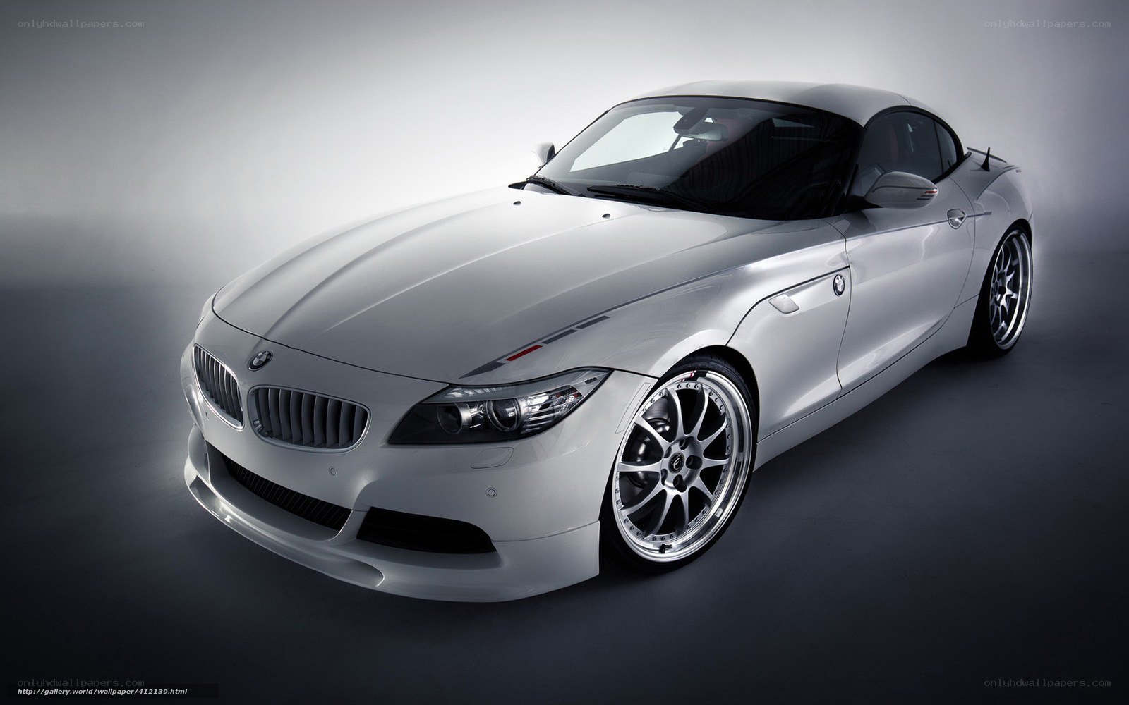 white bmw z4 sports car