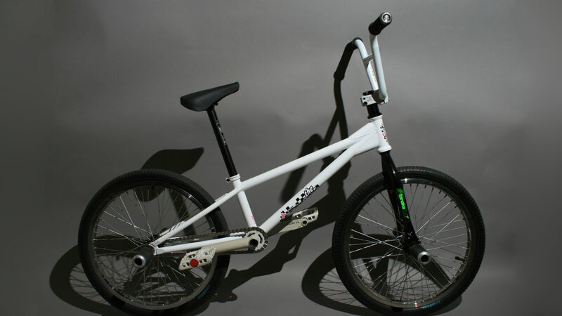 white bmx bike
