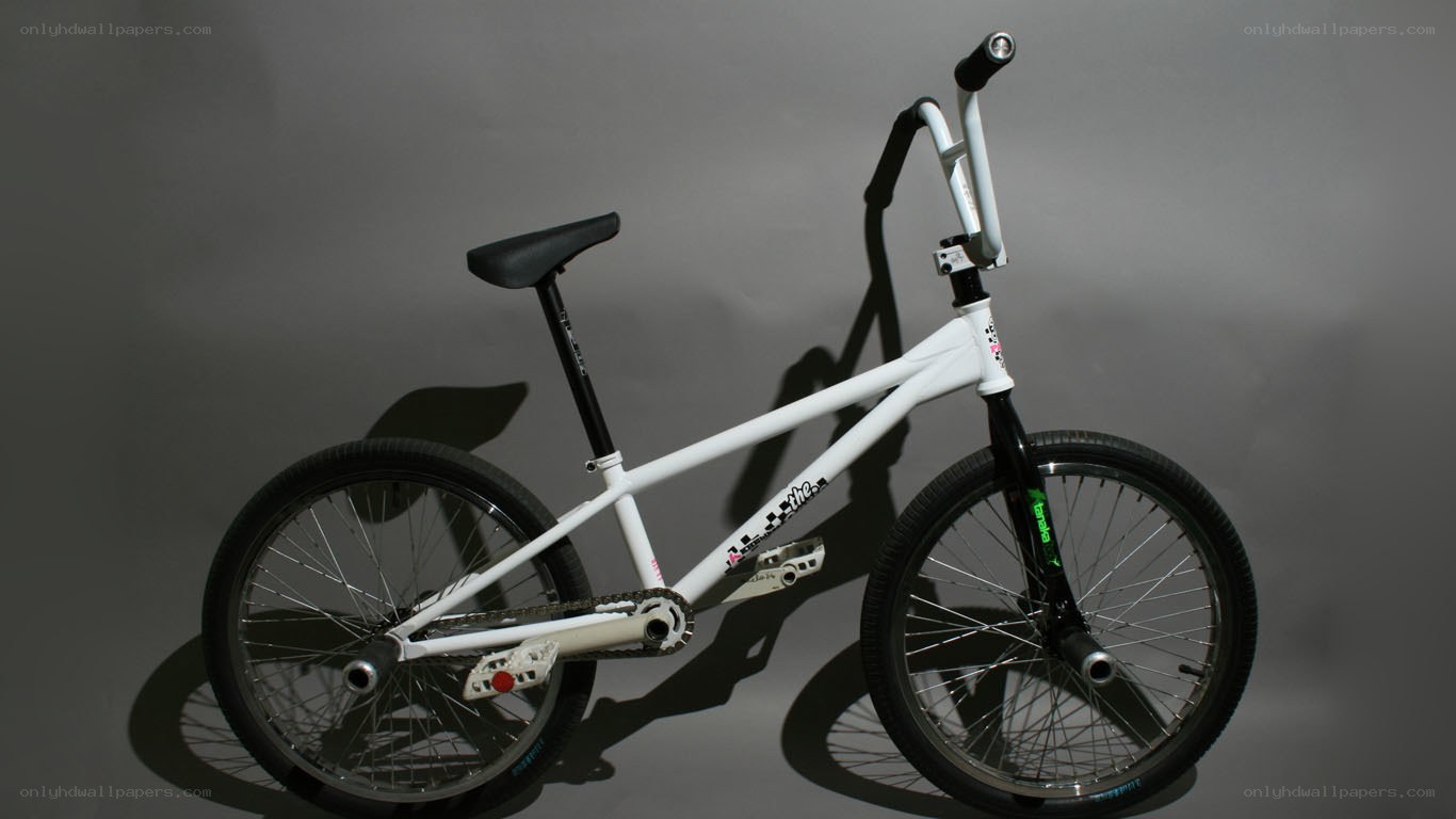 white bmx bike
