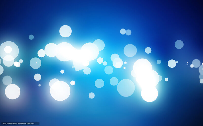 White Bokeh Lights — Blue