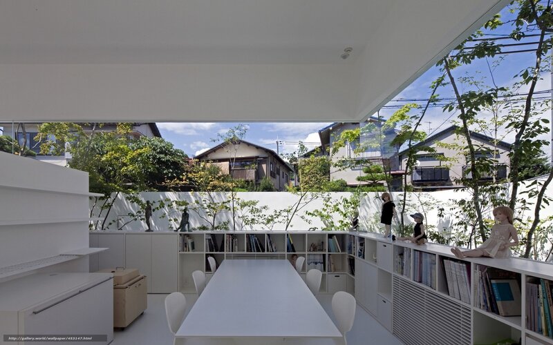 White Bookshelf Room