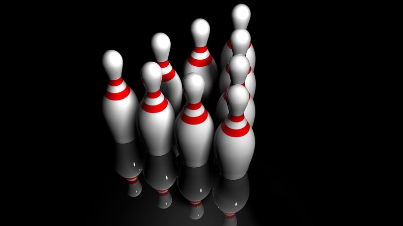 White Bowling Pins — Neutral