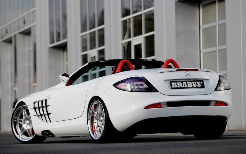 White Brabus Convertible — Dramatic