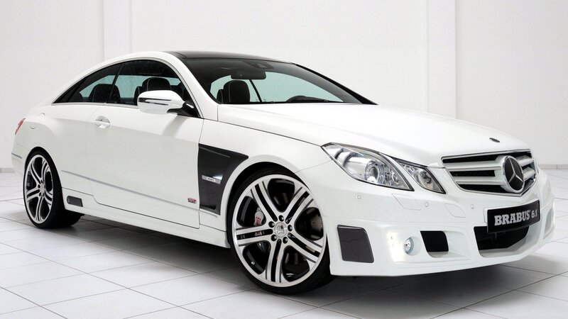 white brabus coupe car