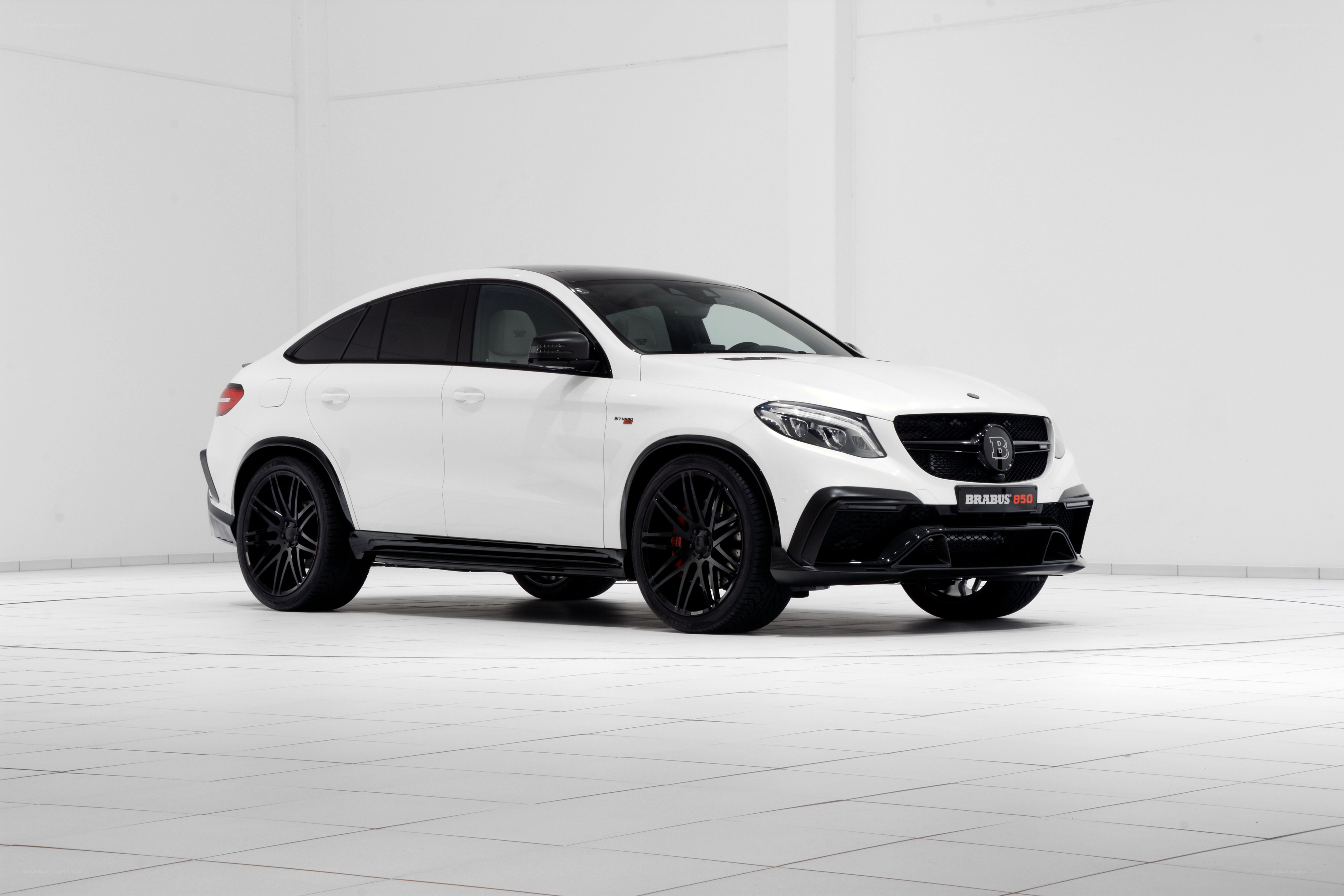 White Brabus GLE 63 S Coupe