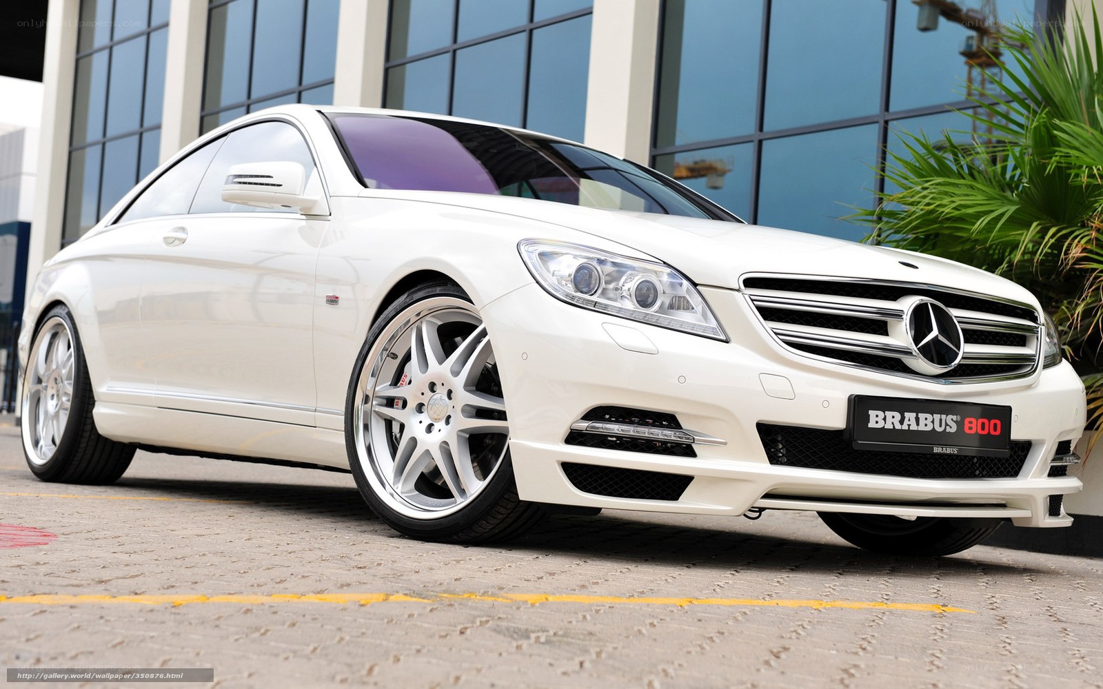 white brabus mercedes coupe