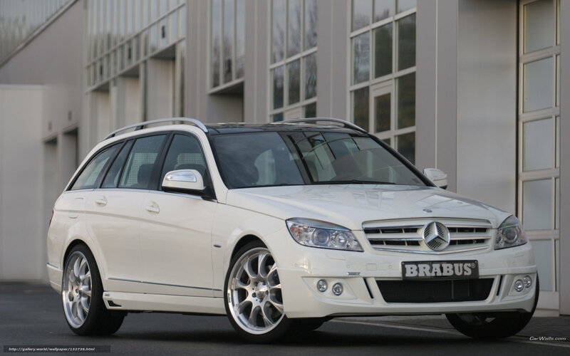 white brabus mercedes station wagon