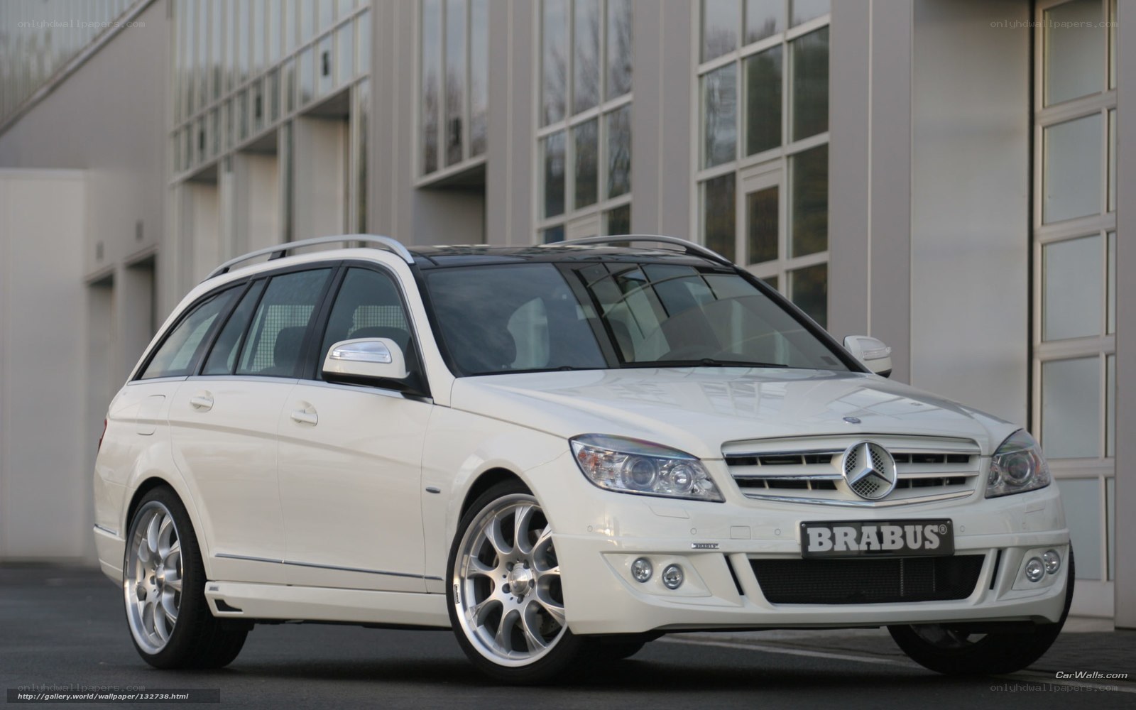 white brabus mercedes station wagon