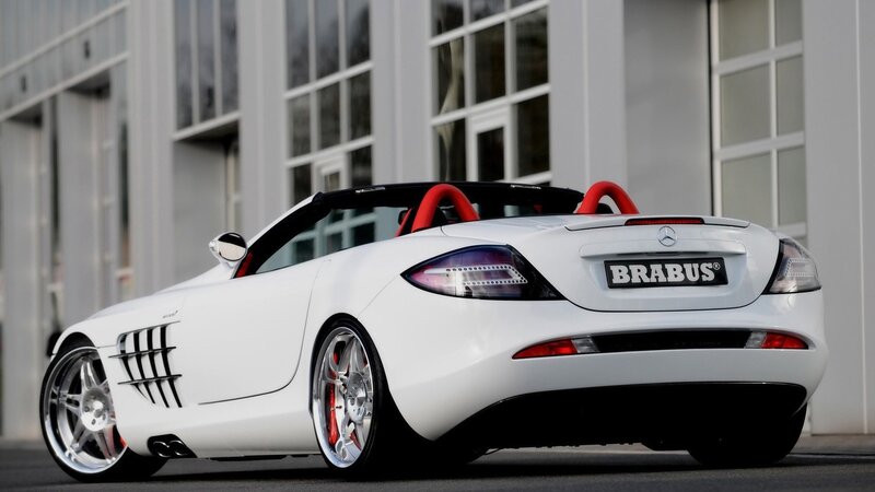 white brabus sports car