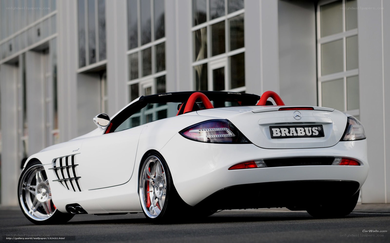 white brabus sports car