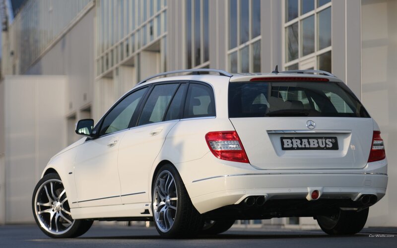 white brabus station wagon