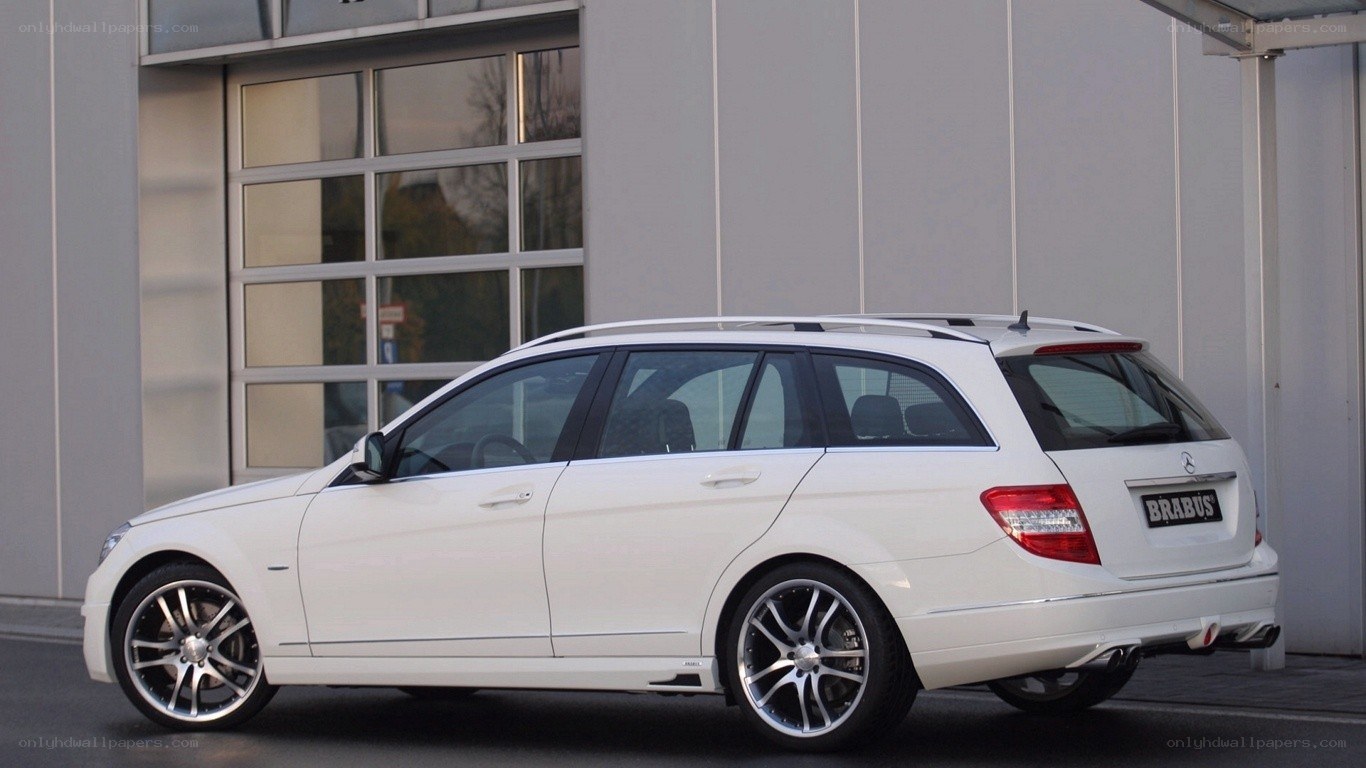 white brabus station wagon