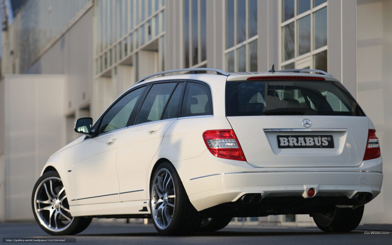 white brabus station wagon