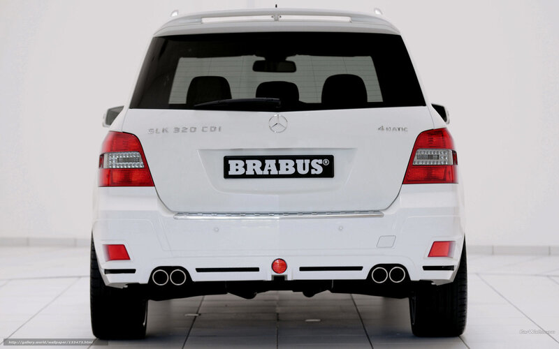 white brabus suv rear view