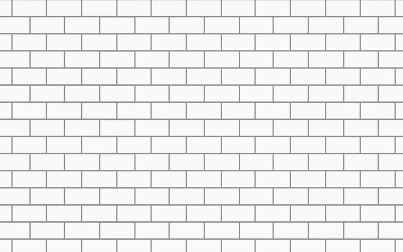White Brick Wall — Neutral, Vector Art