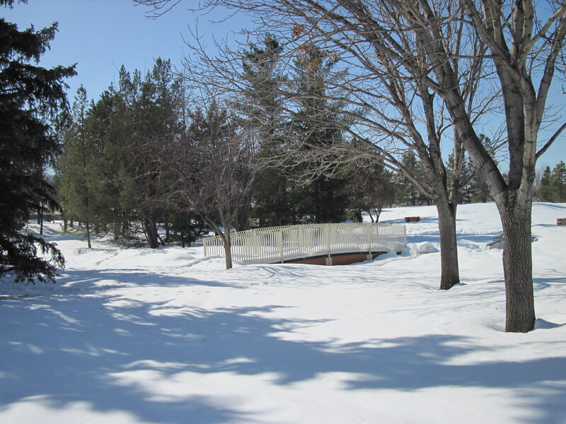 White Bridge in Snow