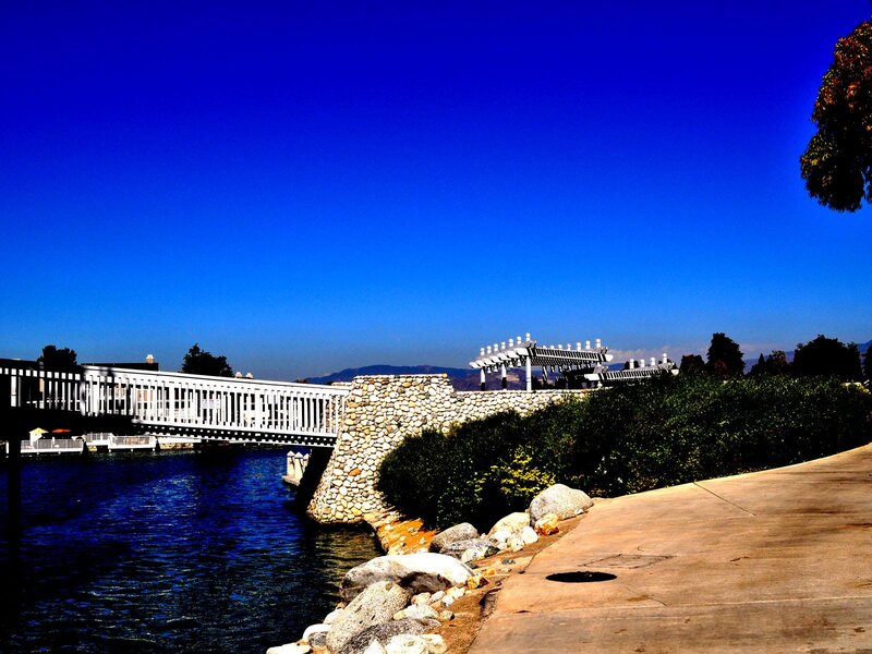White Bridge over Water