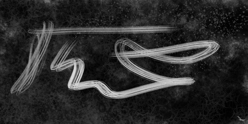 White Brush Strokes