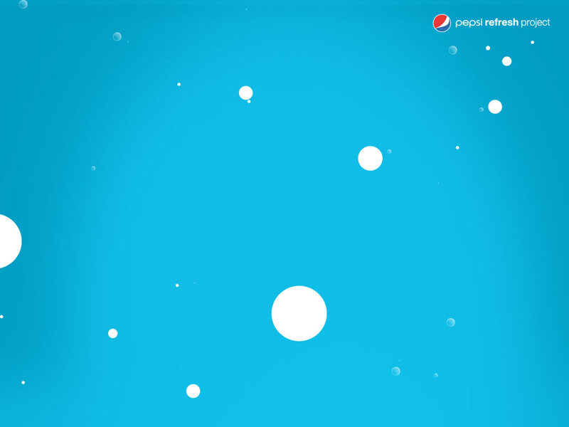White Bubbles on Blue