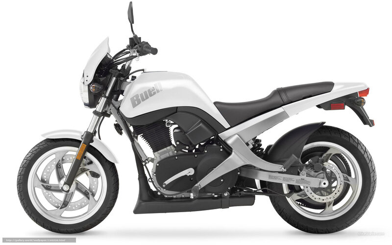white Buell motorcycle