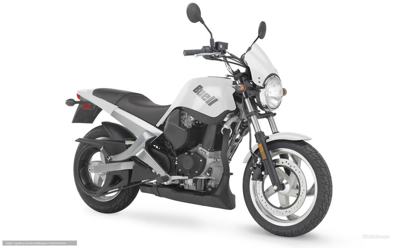 White Buell motorcycle