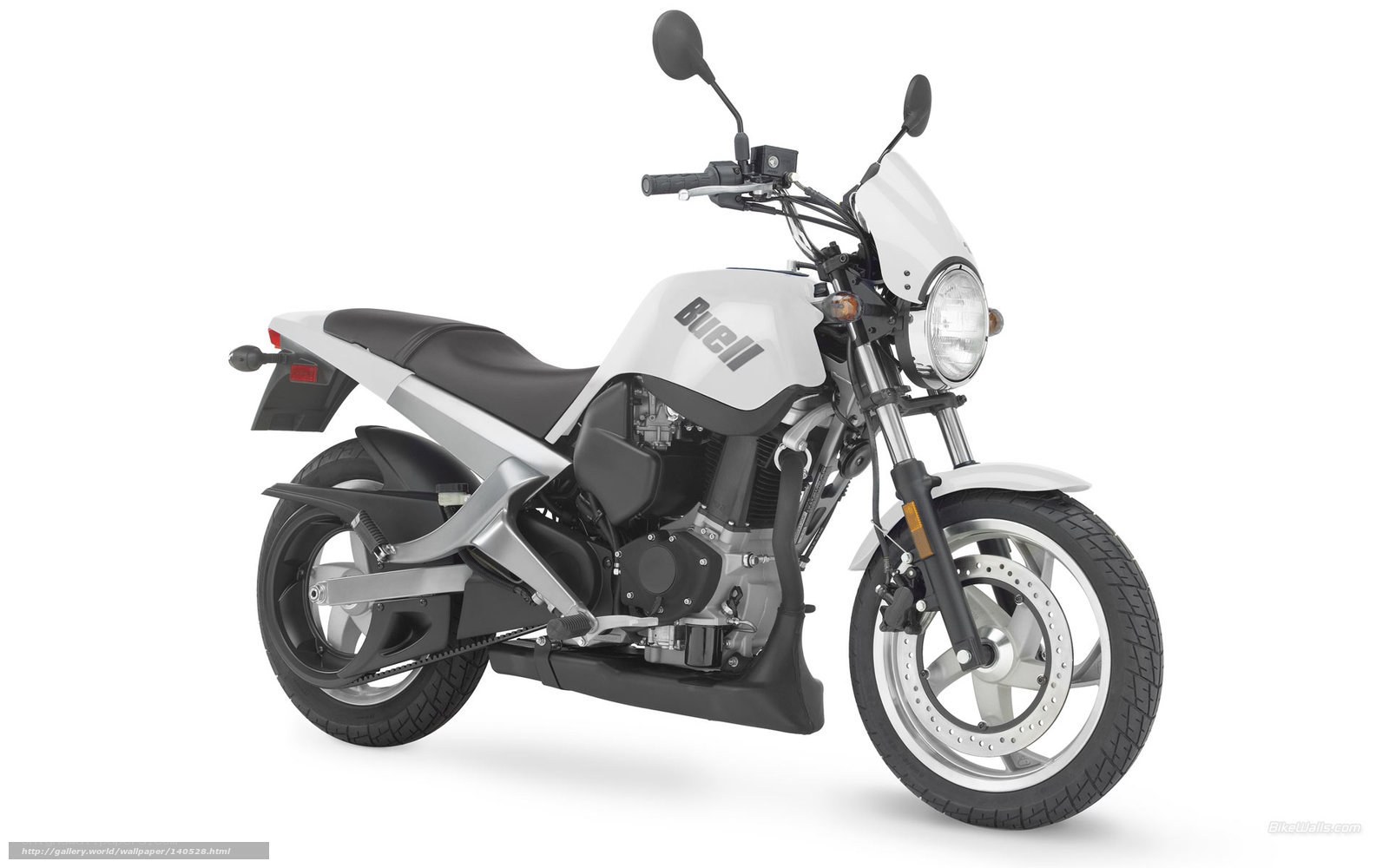White Buell motorcycle
