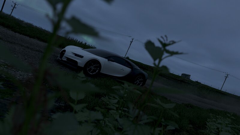 White Bugatti Chiron