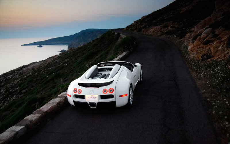 White Bugatti Convertible — Serene